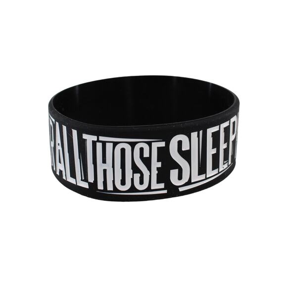 For All Those Sleeping " Wake the F  Up" Silicone Wristband Bracelet B2082 - Picture 1 of 2